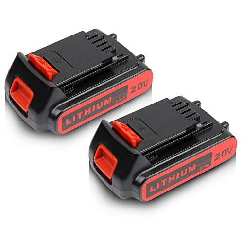 2Pack Lithium LB2X4020 6.0Ah 20V MAX Replacement for Black and Decker 20V Battery LBXR20 LBXR20-OPE LB20 LBX20 LBX4020 LB2X4020-OPE 2Pack Lithium LB2X4020 6.0Ah 20V MAX Replacement for Black and Decker 20V Battery LBXR20 LBXR20-OPE LB20 LBX20 LBX4020 LB2X4020-OPE